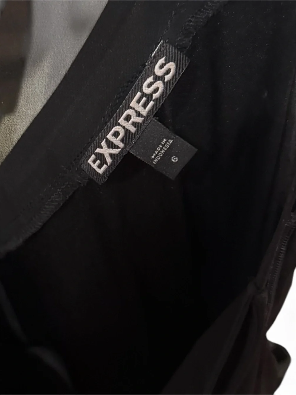 Express Black Chiffon Faux Wrap Skort Romper Size 6